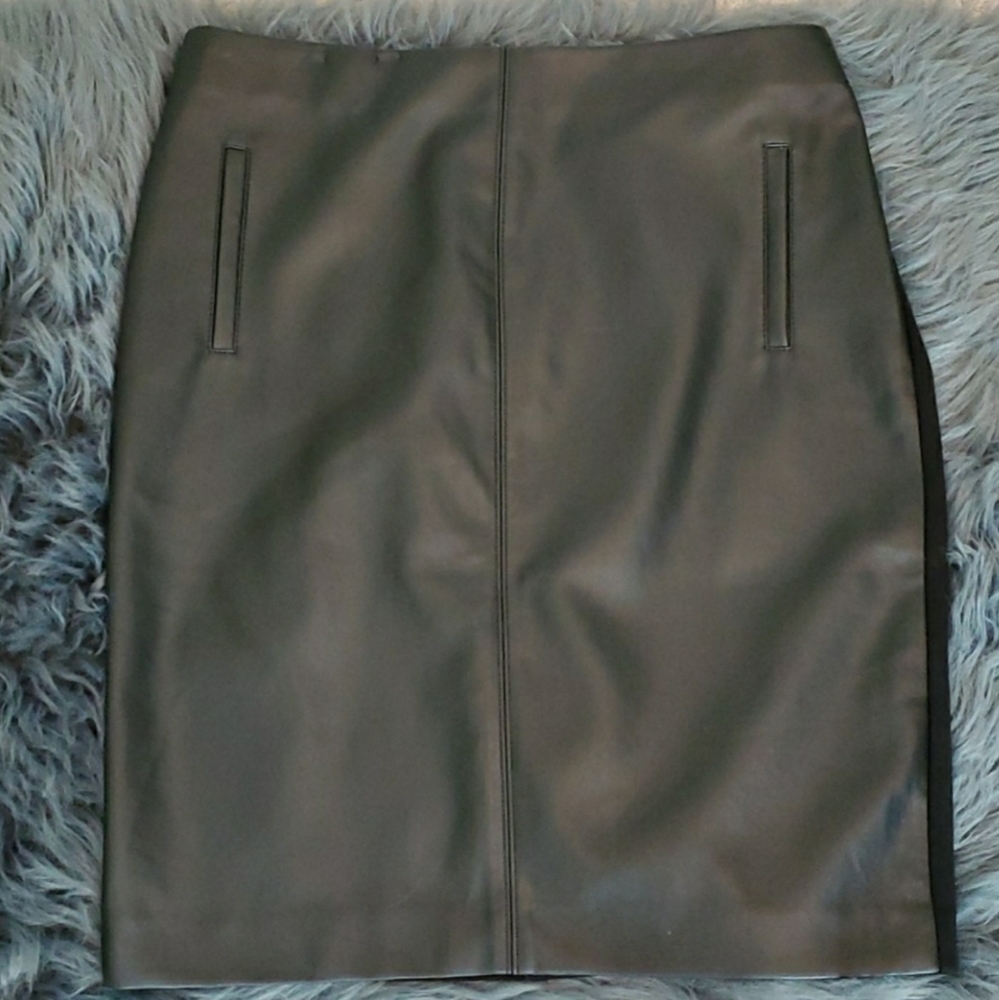 Chico's Faux Leather Juliet Skirt